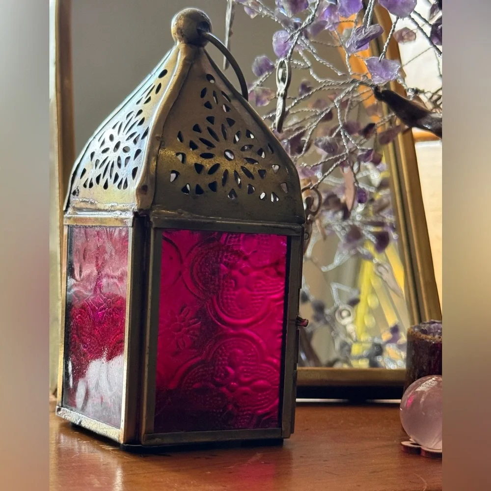 Pink BoHo Decorative Lantern 💖